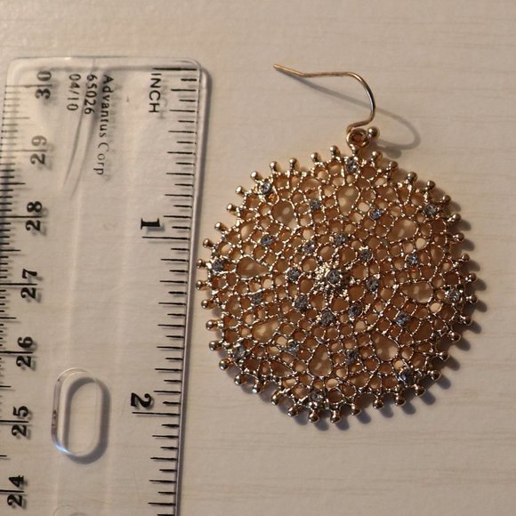 Francesca Gold + Diamond Drop Earrings | 073 - Picture 2 of 3